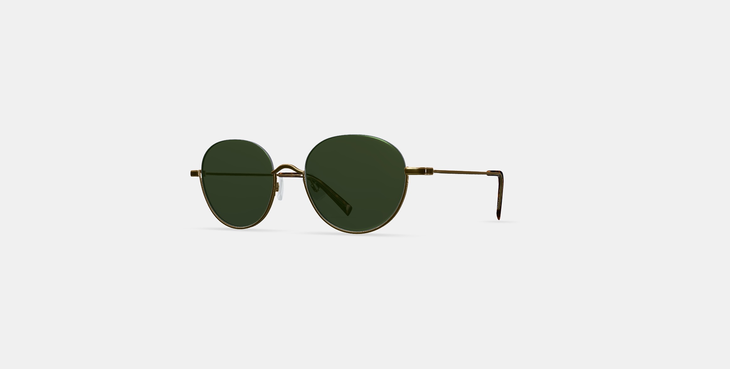Satler Sunglasses in Polished Gold 3D model_12