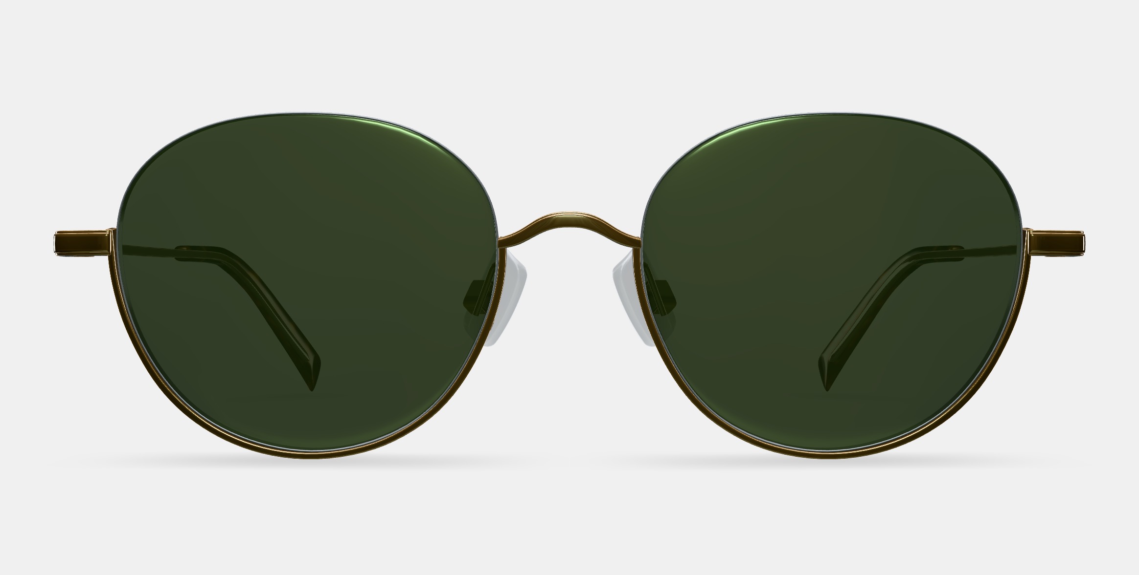 Satler Sunglasses in Polished Gold 3D model_11