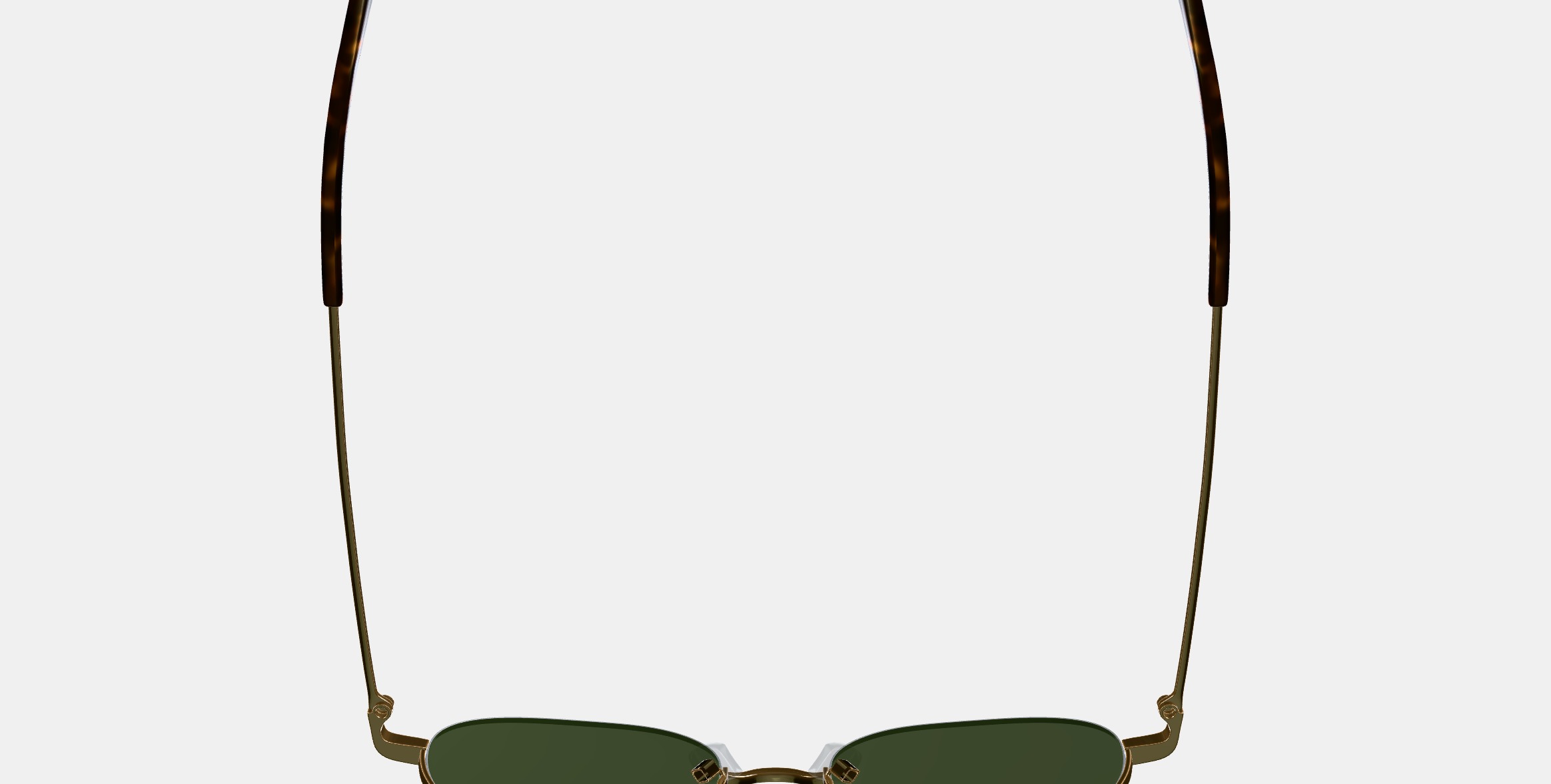 Satler Sunglasses in Polished Gold 3D model_8