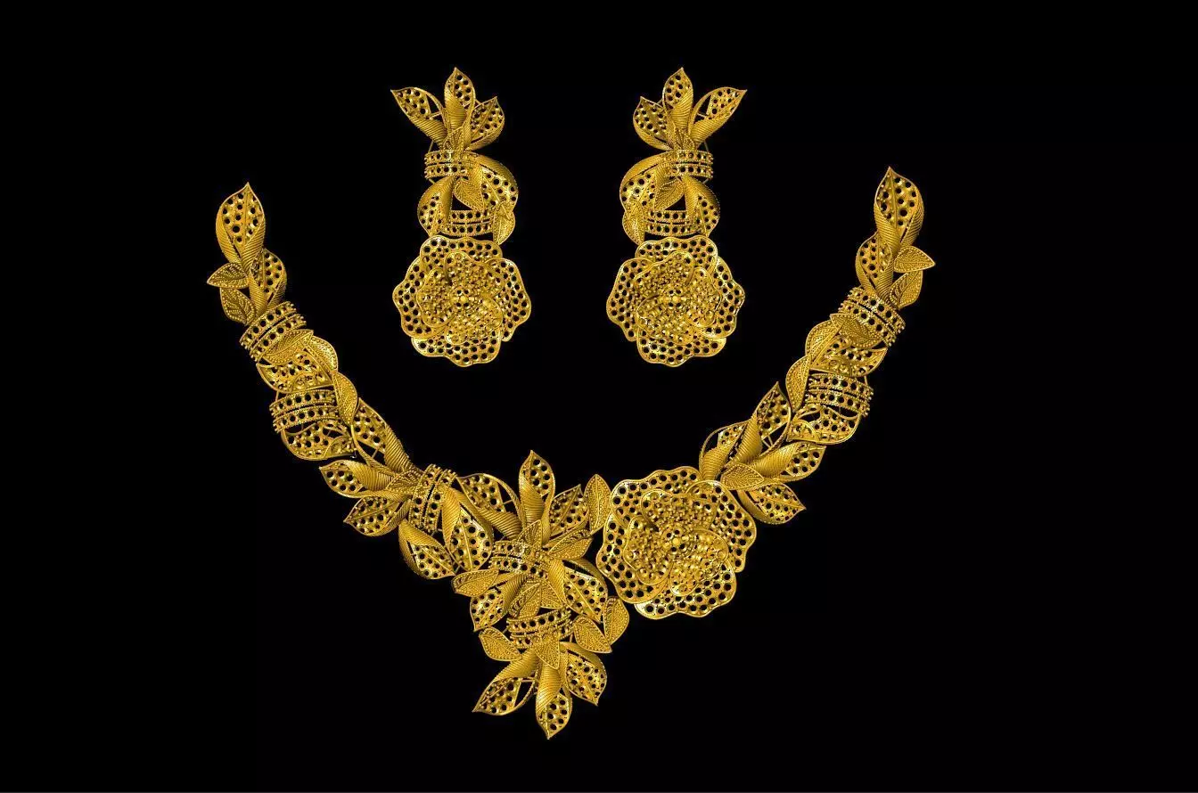 Unique Necklace 3D print model_0