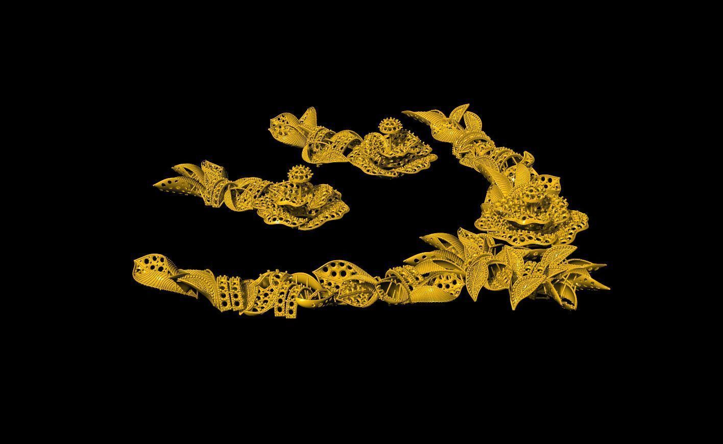 Unique Necklace 3D print model_2