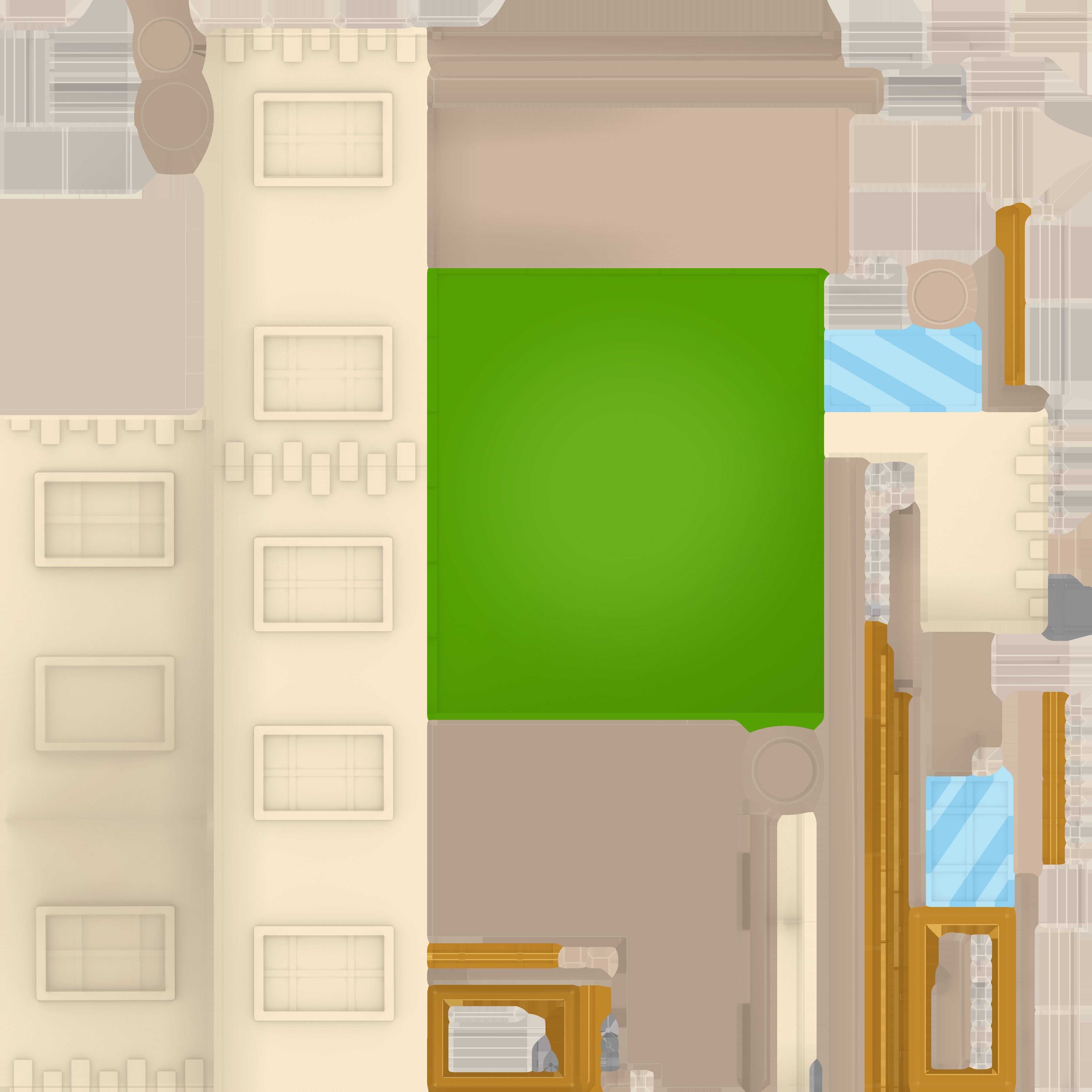 Cartoon school Low-poly 3D model_10