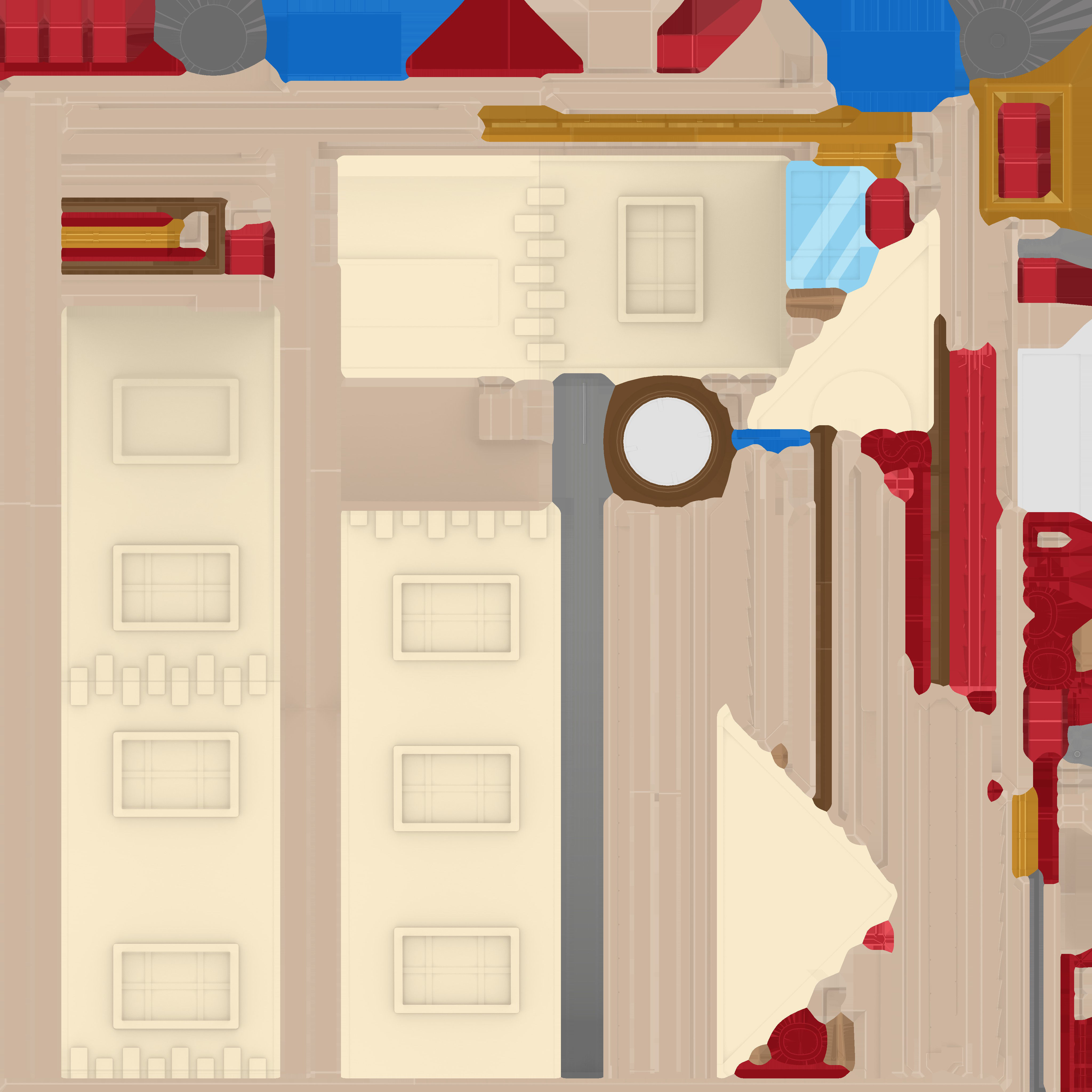 Cartoon school Low-poly 3D model_11