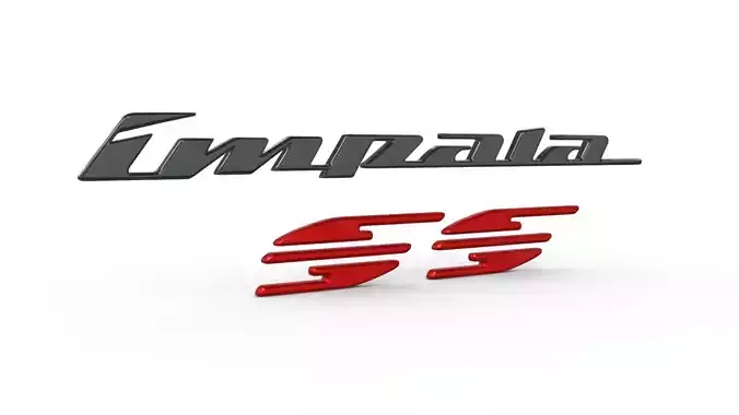  impala logo nameplate  3D print model