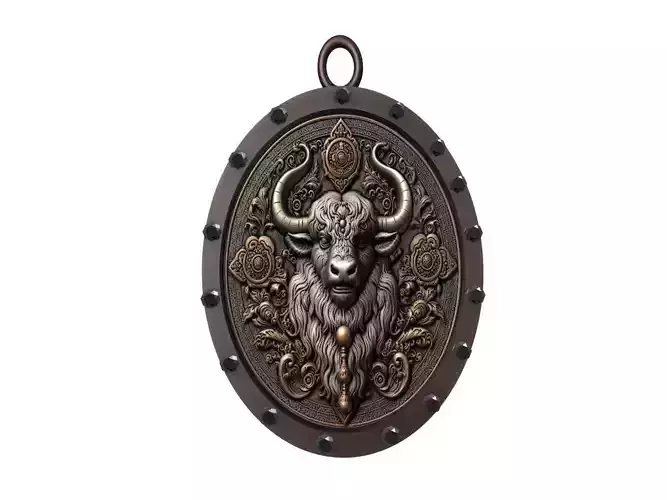 Yak Animal Pendant