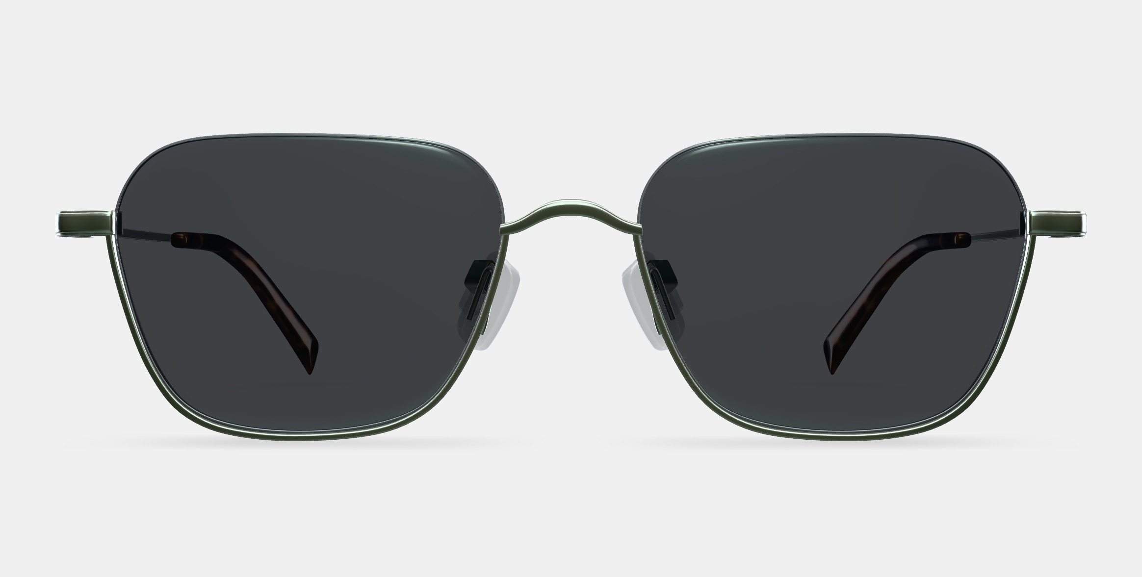 Healey Sunglasses in Polished Silver 3D model_11