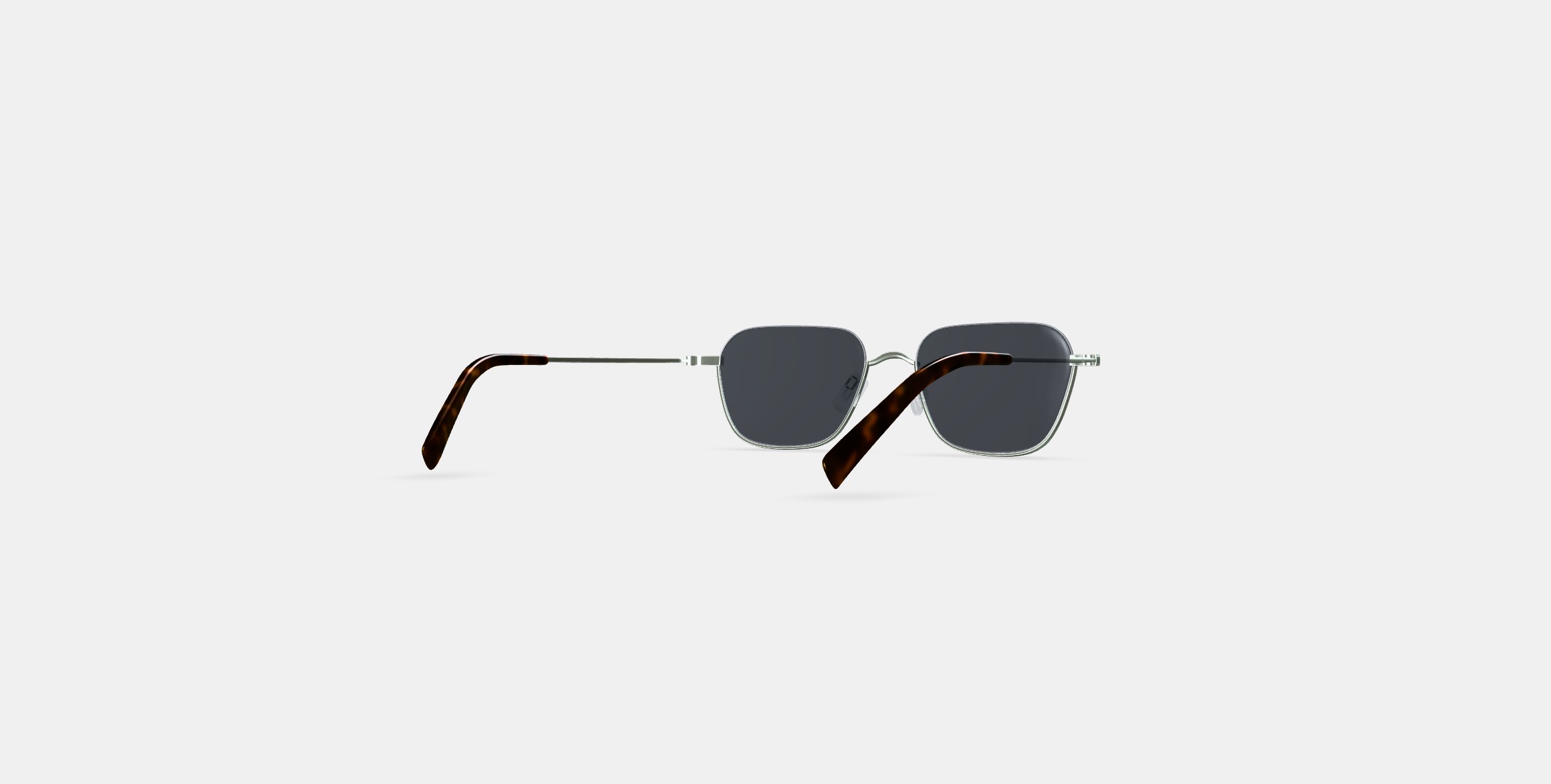 Healey Sunglasses in Polished Silver 3D model_5