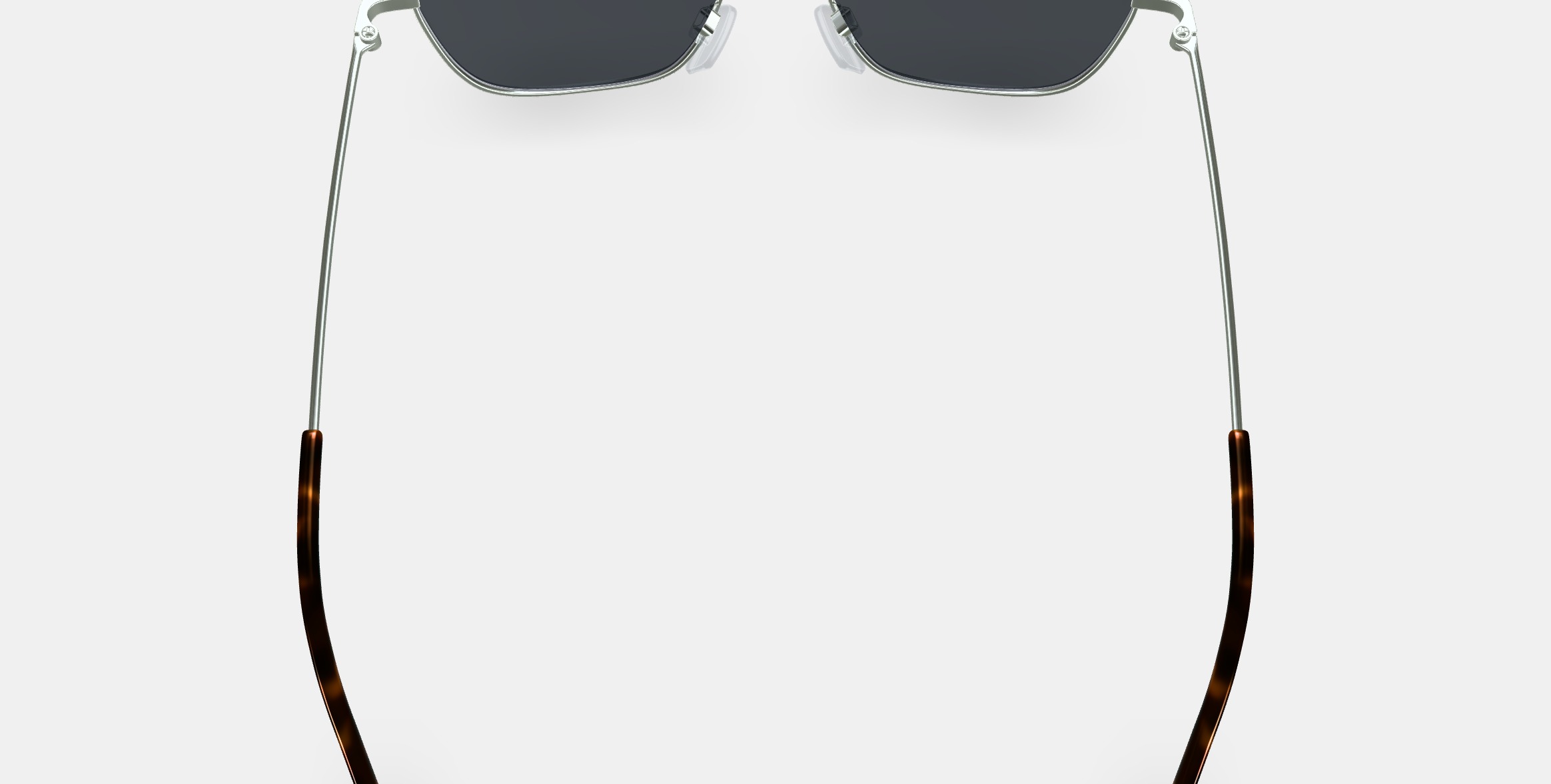 Healey Sunglasses in Polished Silver 3D model_4