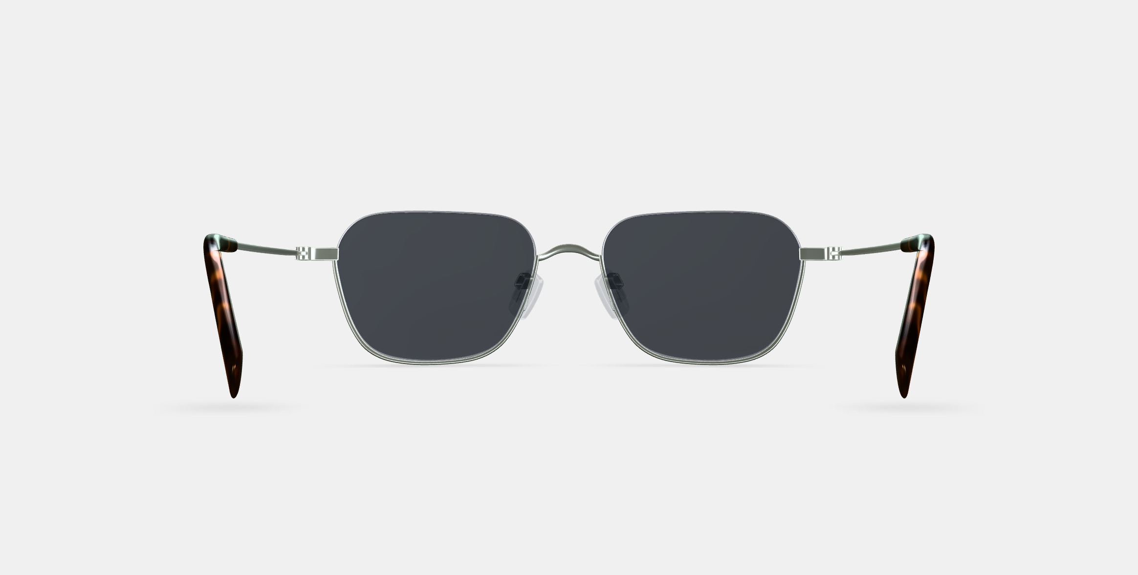 Healey Sunglasses in Polished Silver 3D model_15