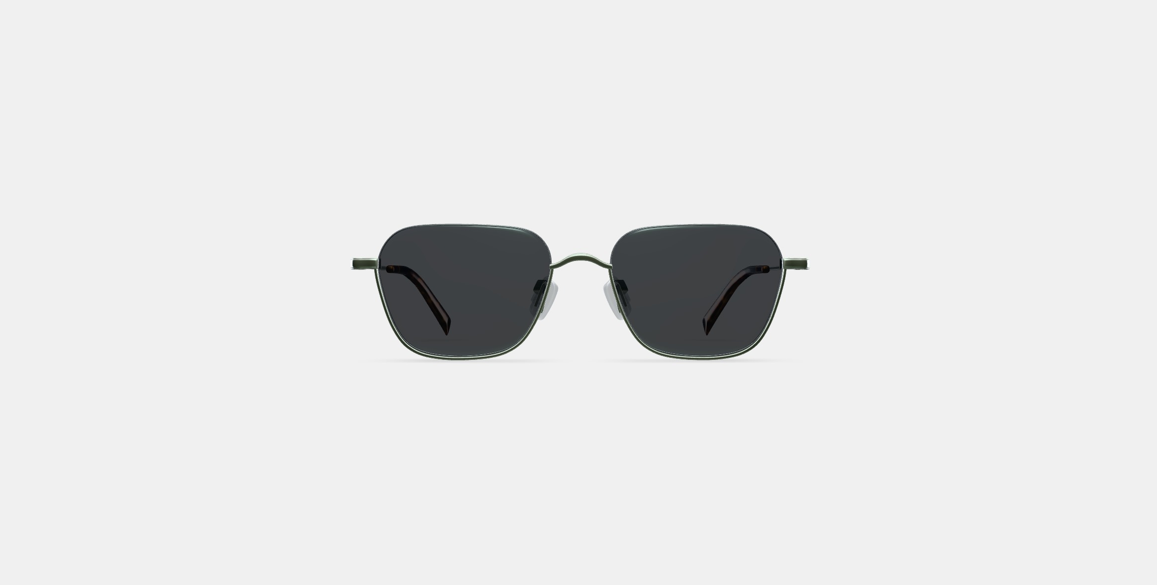 Healey Sunglasses in Polished Silver 3D model_10