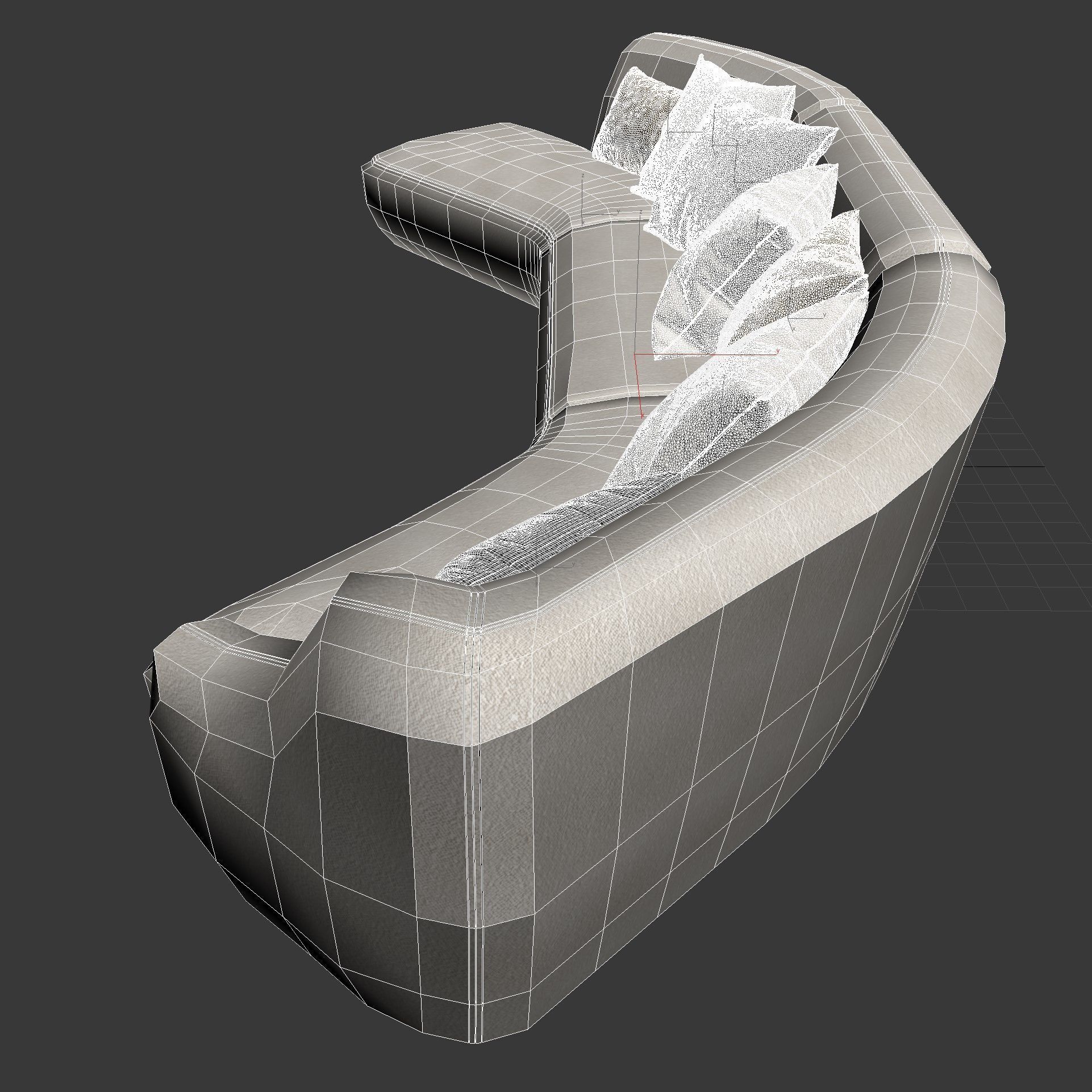 Carpanelli Nuvola White Modular Sofa 3D model_6