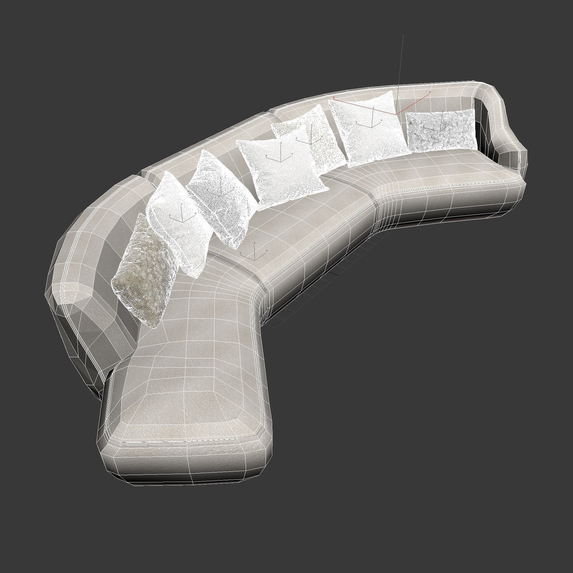 Carpanelli Nuvola White Modular Sofa 3D model_5