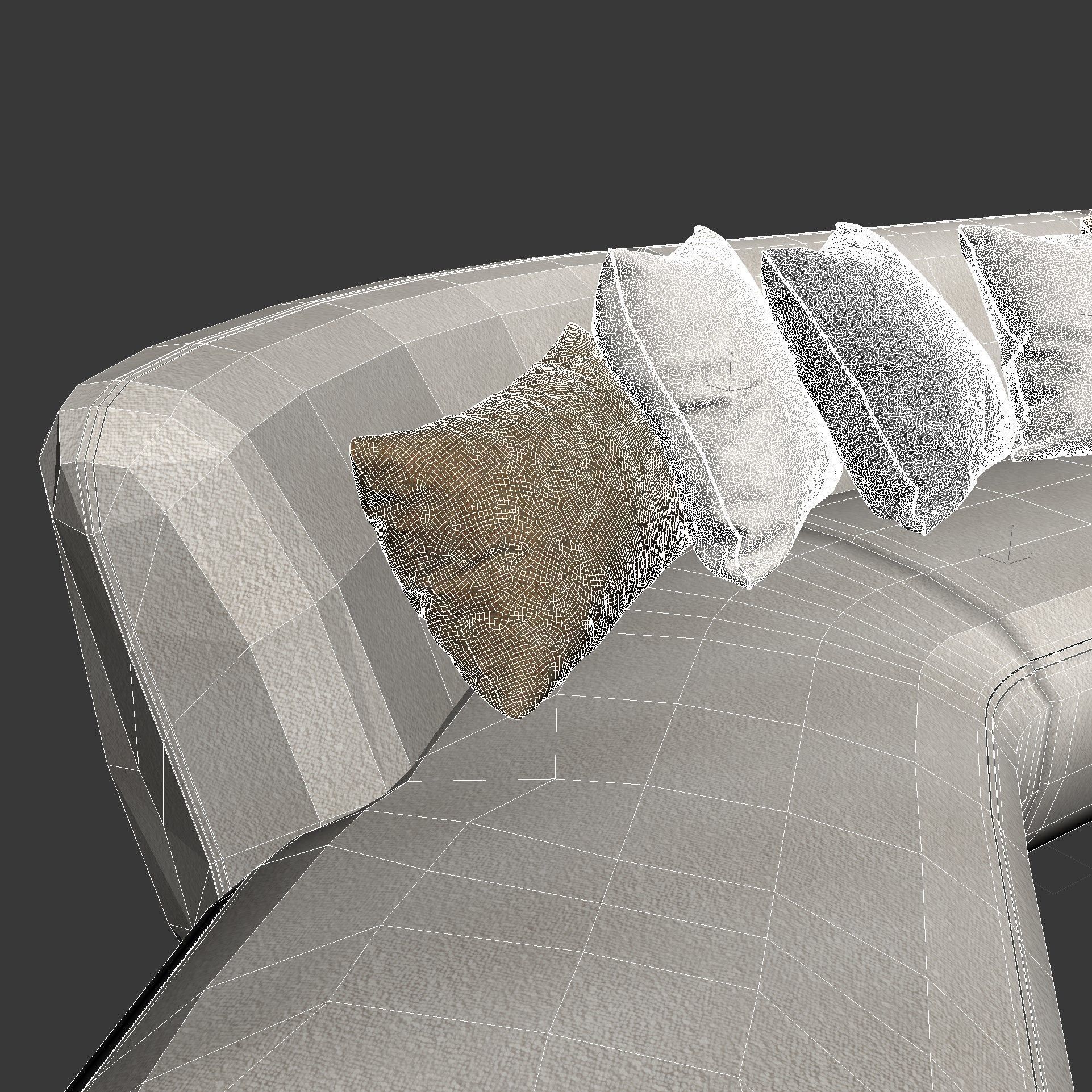 Carpanelli Nuvola White Modular Sofa 3D model_7