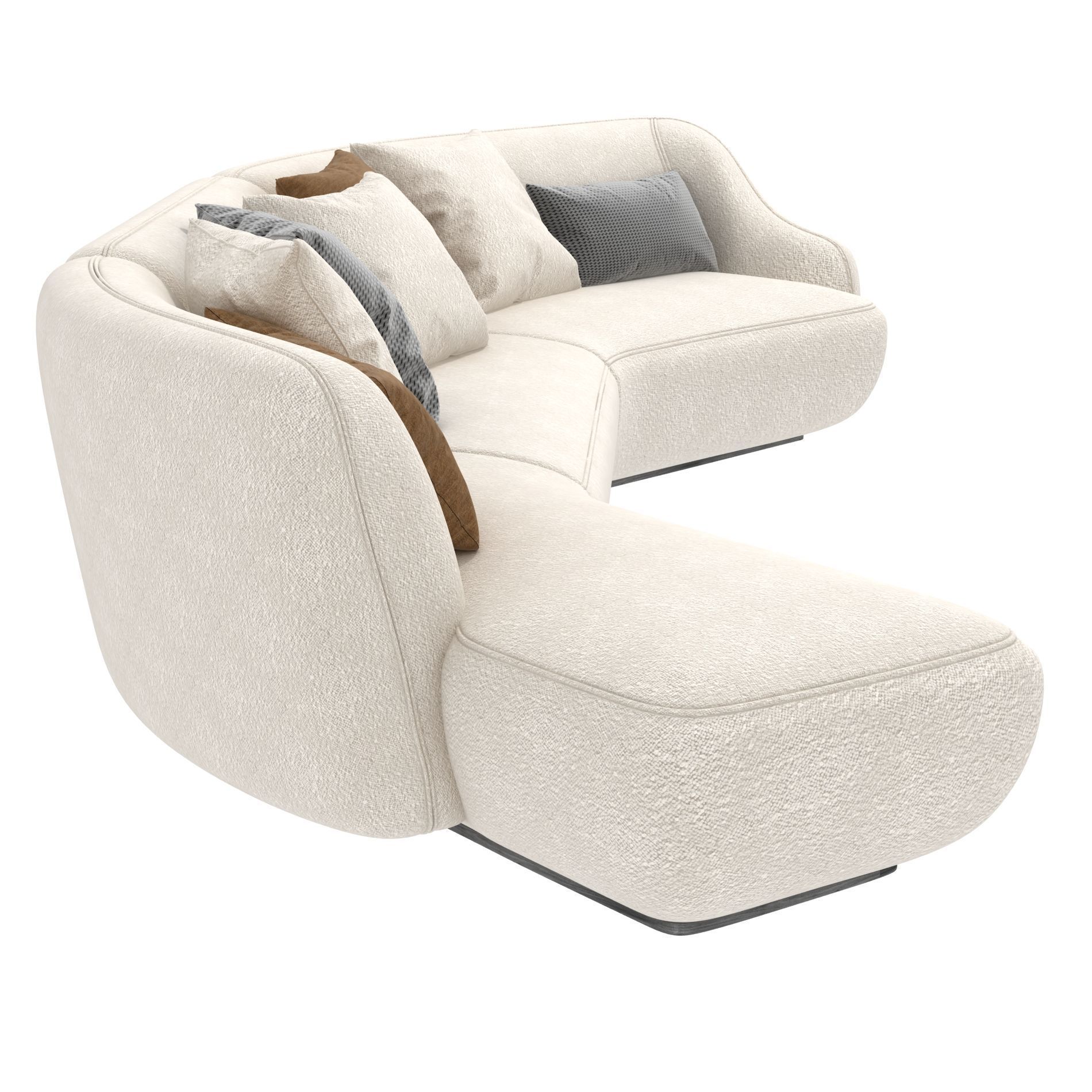 Carpanelli Nuvola White Modular Sofa 3D model_4