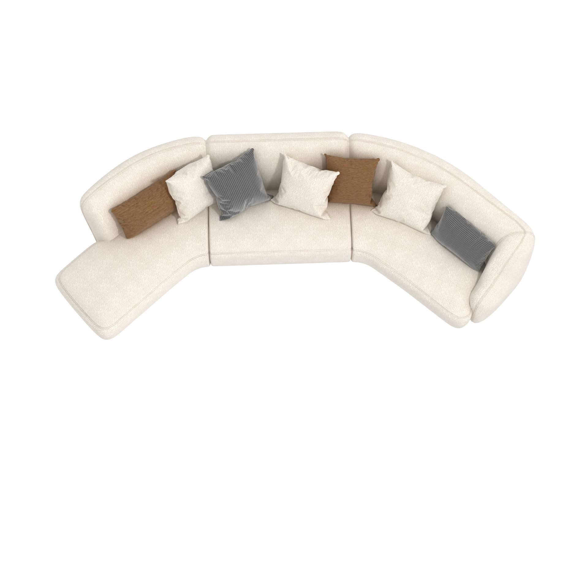Carpanelli Nuvola White Modular Sofa 3D model_3
