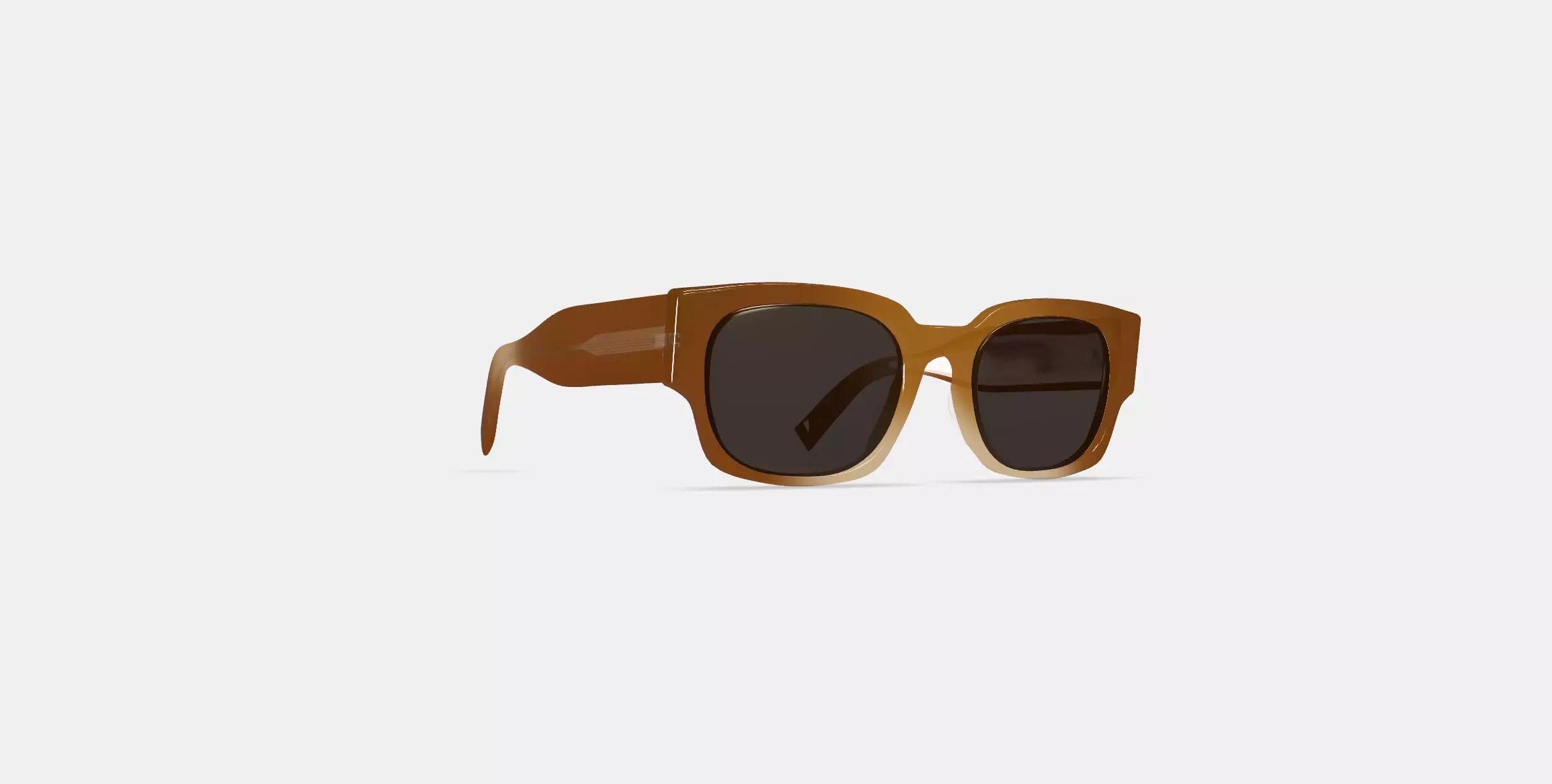 Domingo Sunglasses in Cinnamon Crystal Fade 3D model