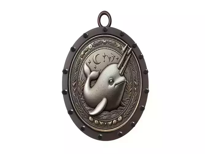 Narwhal Animal Pendant