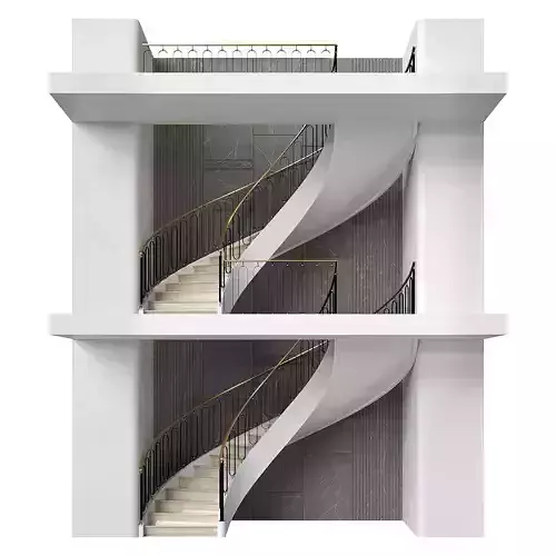 Neoclassical spiral staircase 4