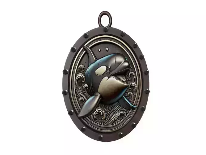 Orca Animal Pendant