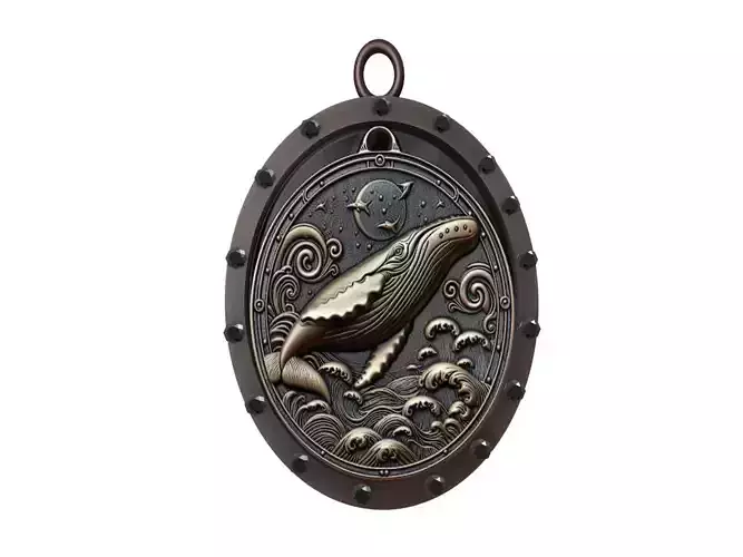 Humpback Whale Animal Pendant
