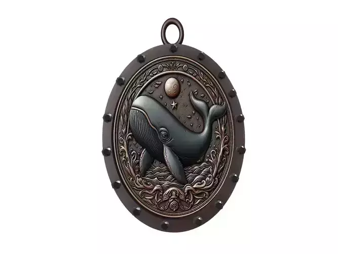 Sperm Whale Animal Pendant