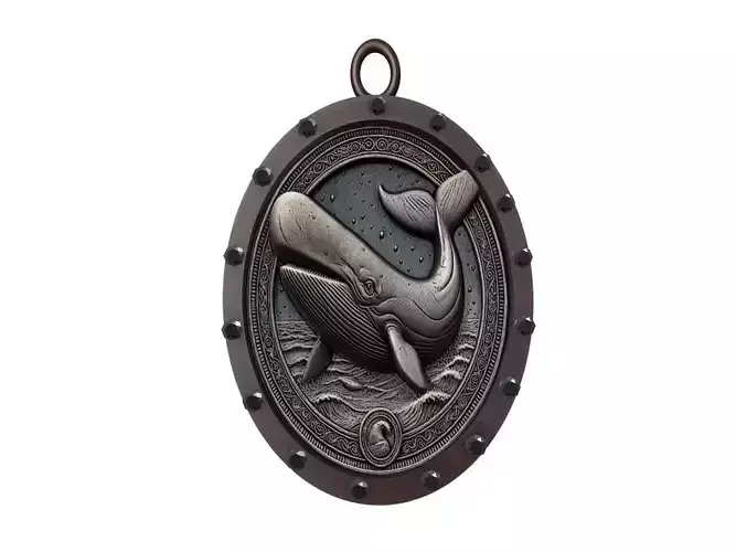 Sperm Whale Animal Pendant