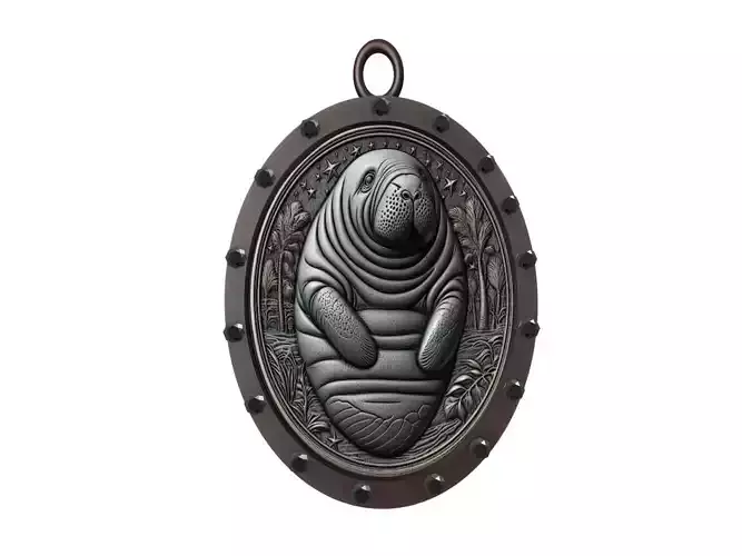 Manatee Animal Pendant