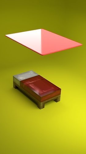 minecraft sofa 3D model
