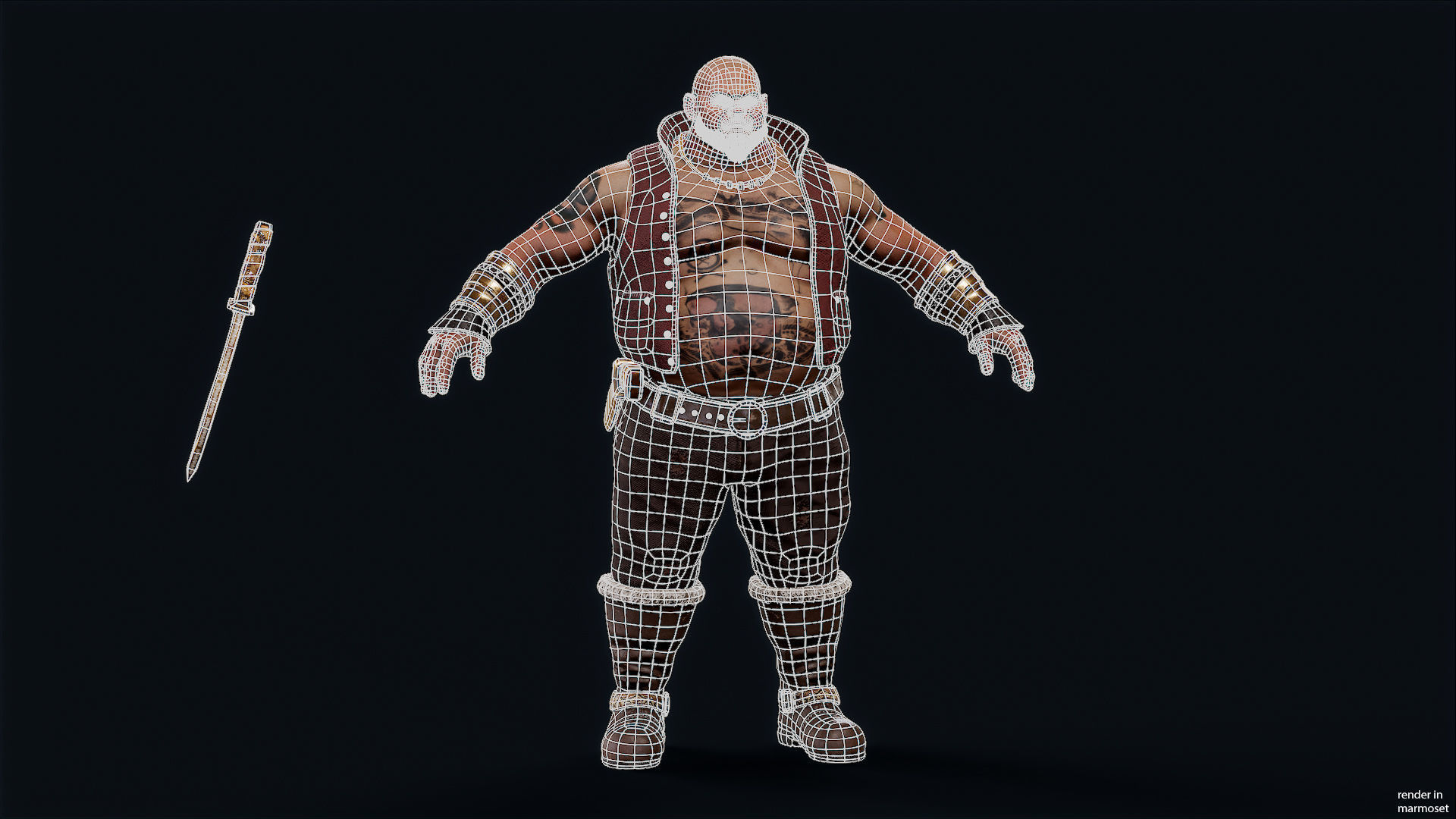 PIRATE 10R Low-poly 3D model_10