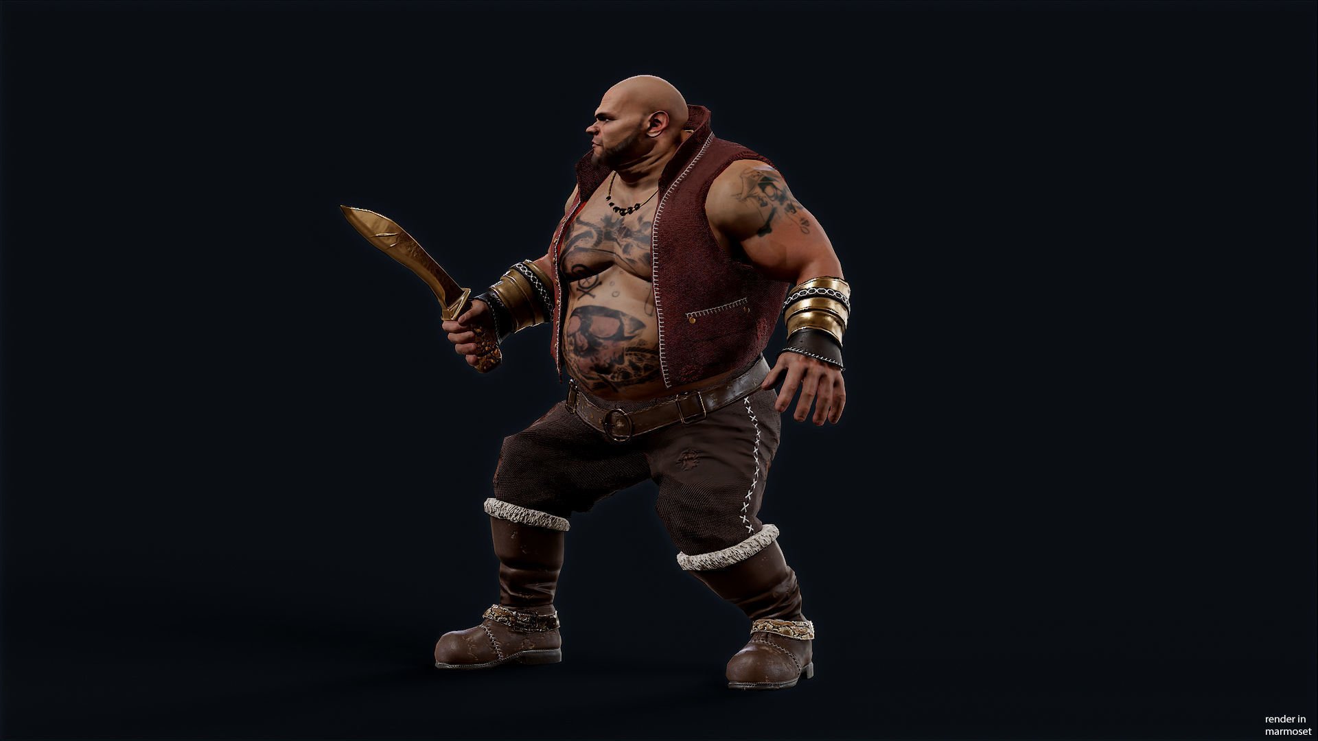 PIRATE 10R Low-poly 3D model_4