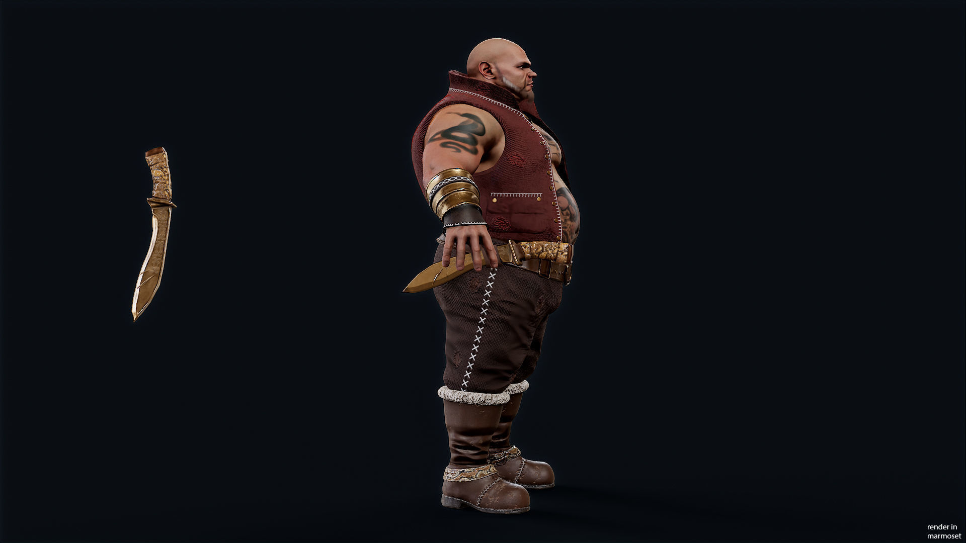 PIRATE 10R Low-poly 3D model_7