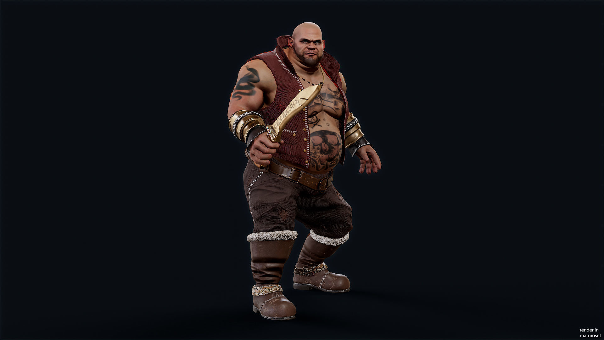 PIRATE 10R Low-poly 3D model_3