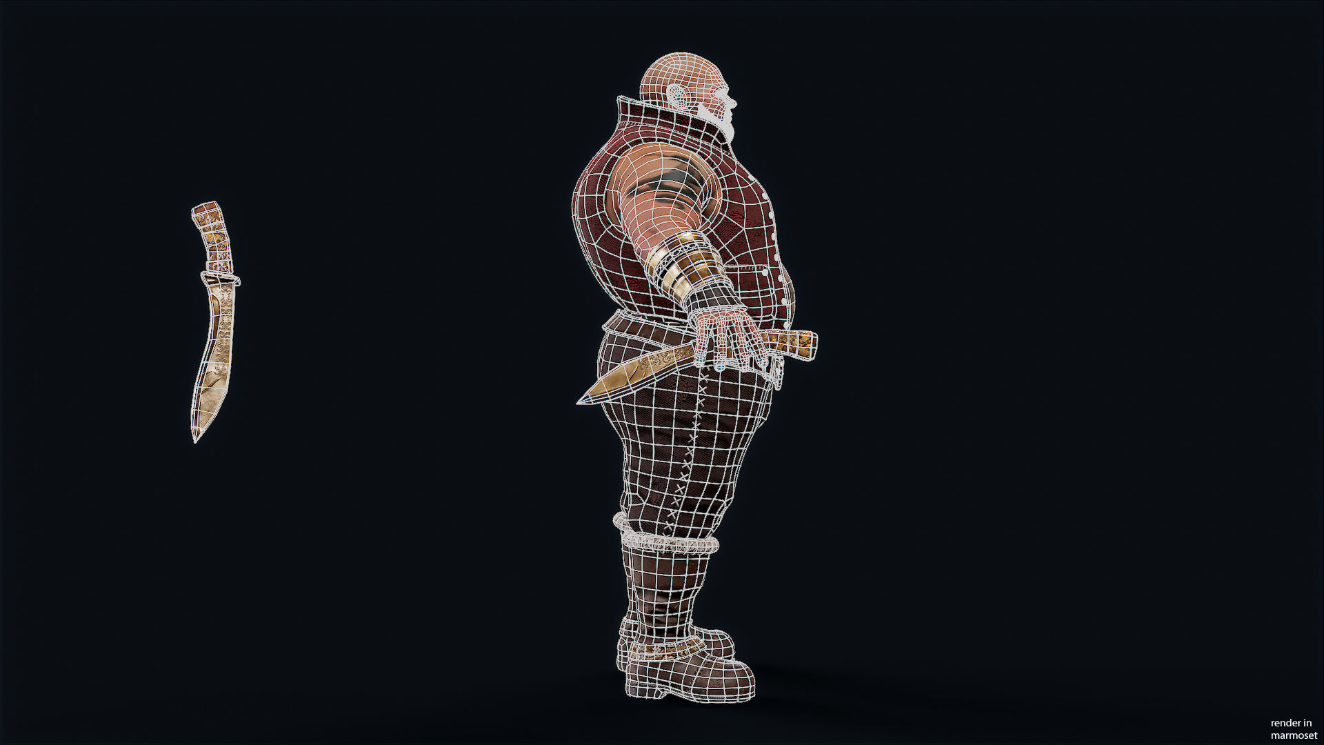 PIRATE 10R Low-poly 3D model_12