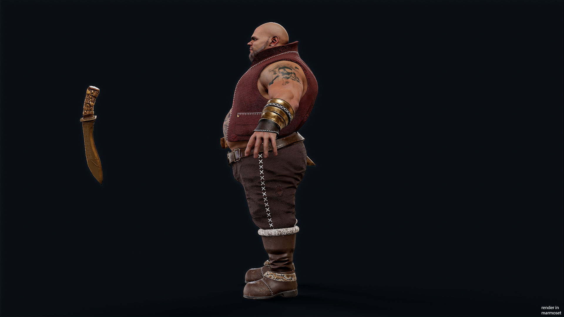 PIRATE 10R Low-poly 3D model_9