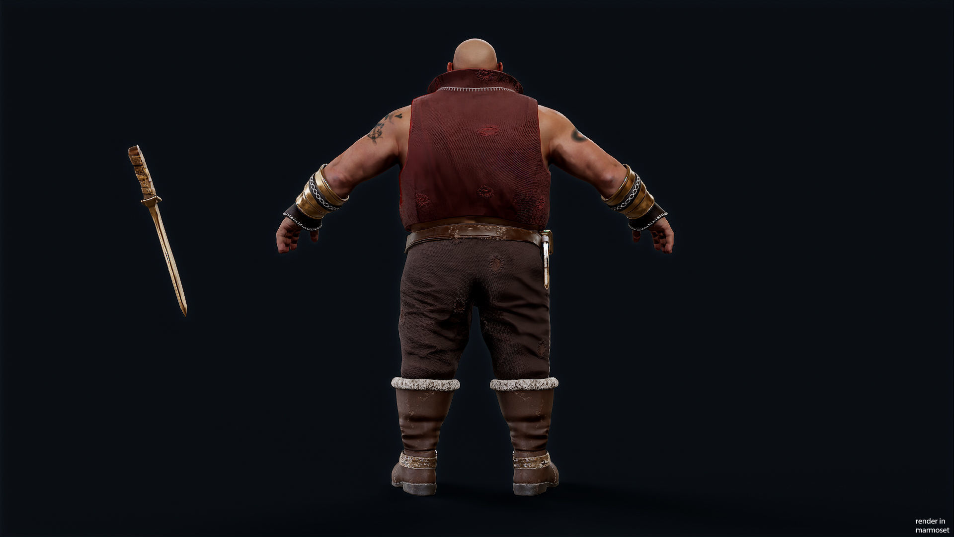 PIRATE 10R Low-poly 3D model_8