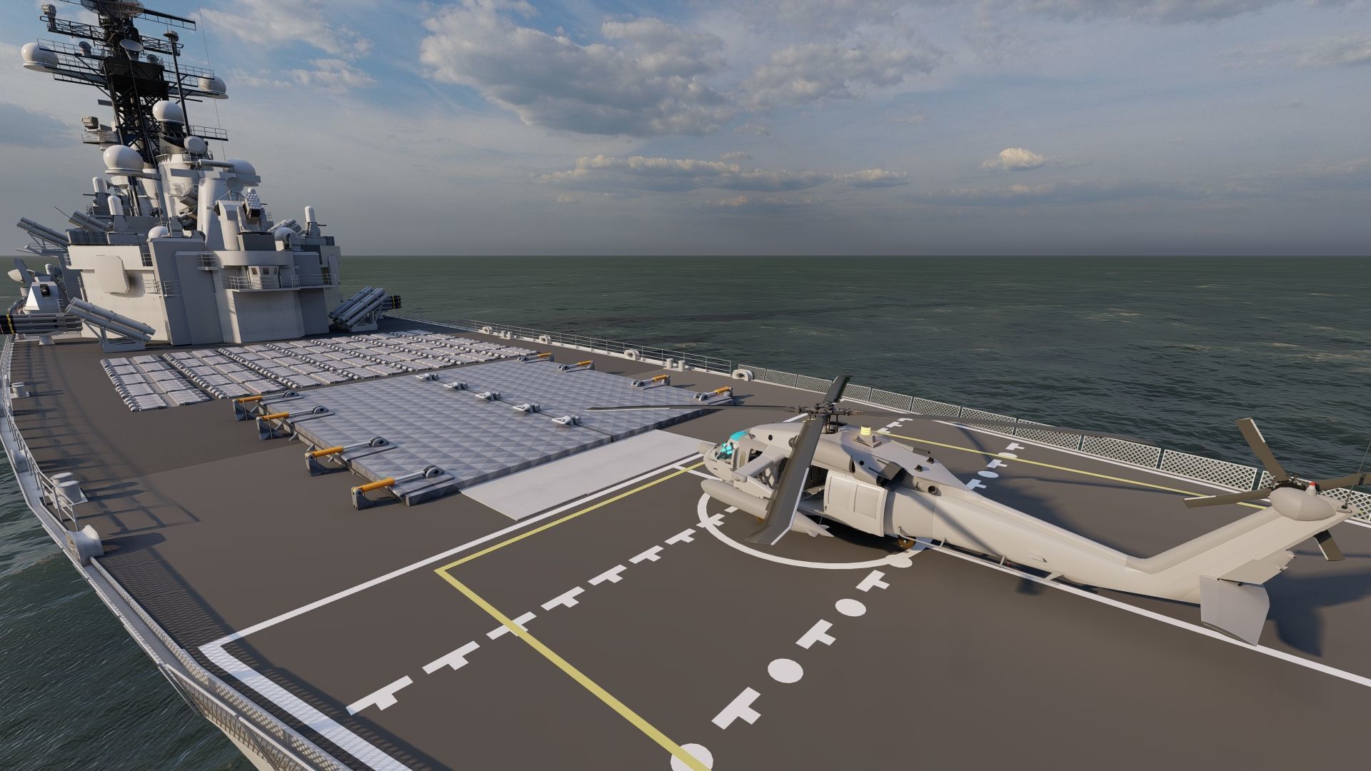 USS MISSOURI BB-63 3D model_6