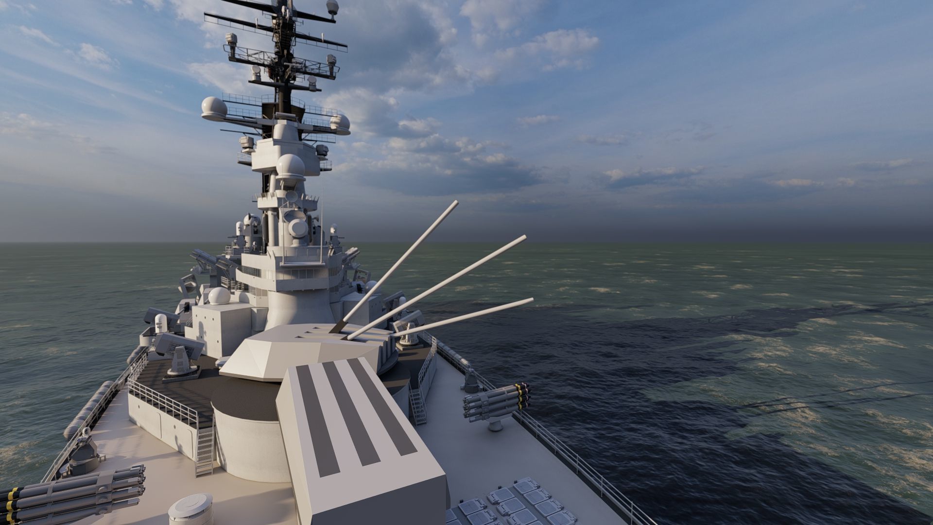 USS MISSOURI BB-63 3D model_24