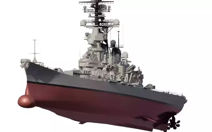 USS MISSOURI BB-63 3D model