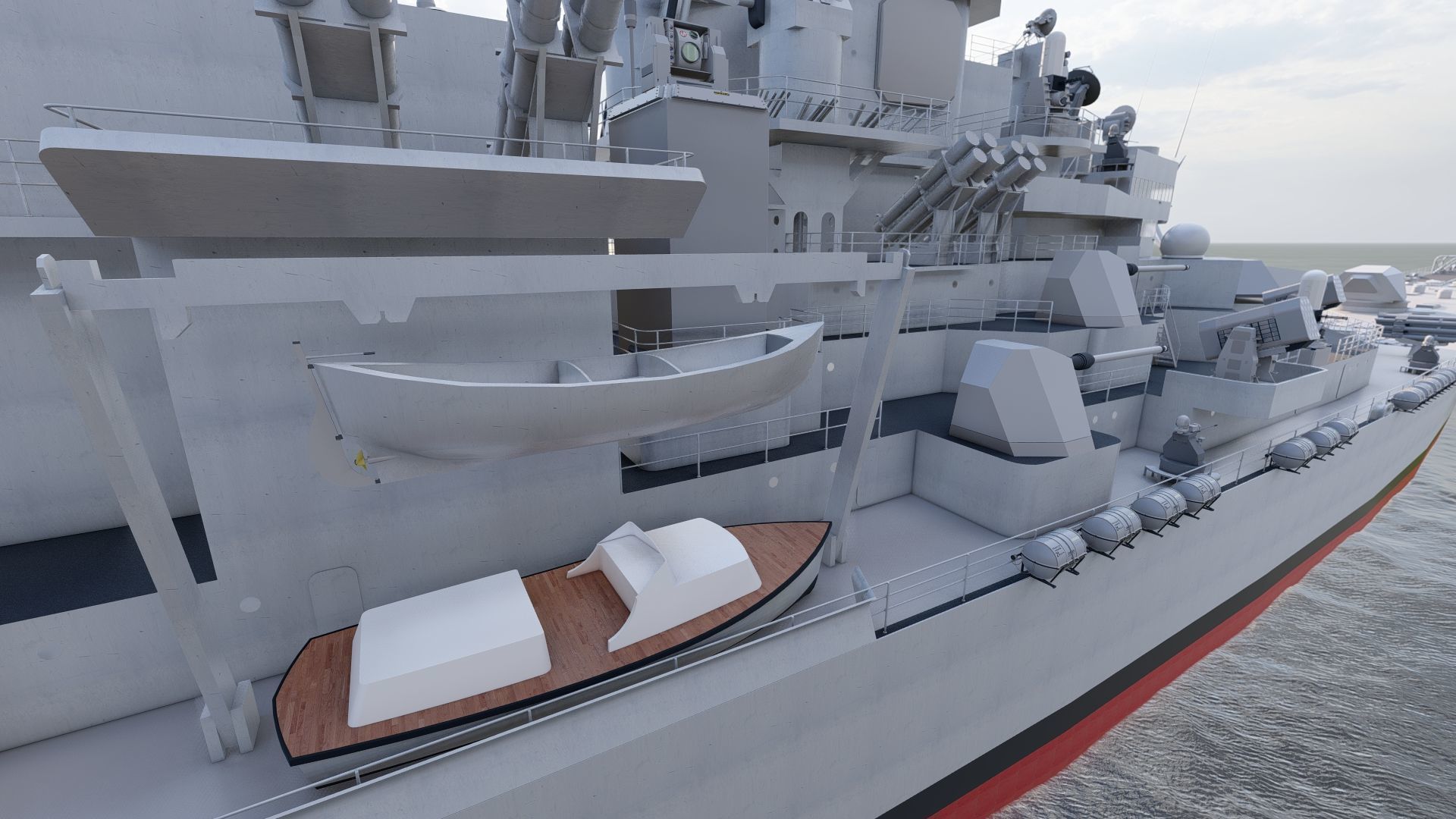 USS MISSOURI BB-63 3D model_16