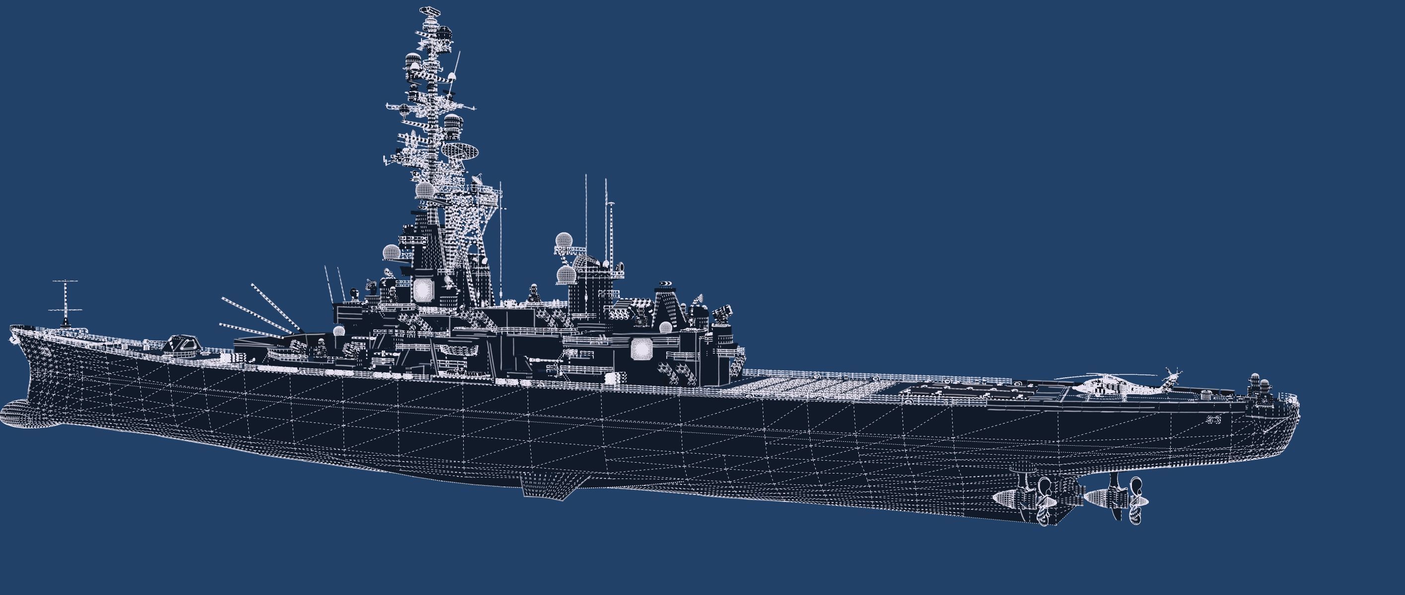 USS MISSOURI BB-63 3D model_34