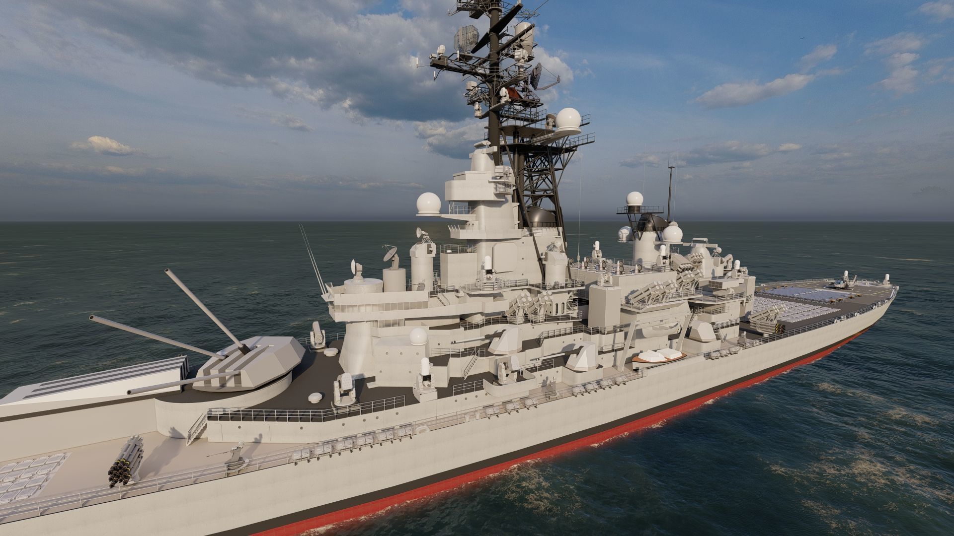 USS MISSOURI BB-63 3D model_4