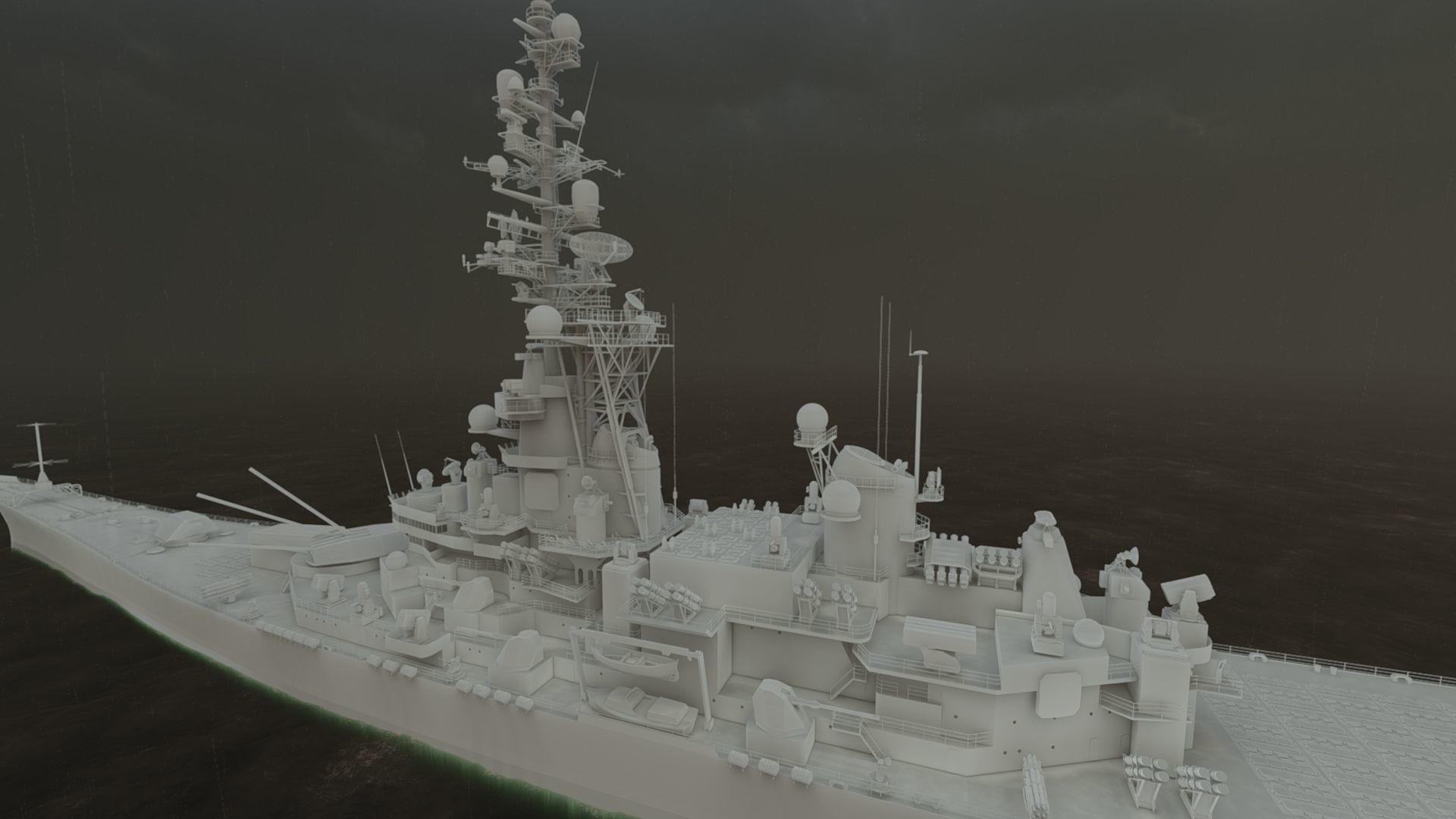USS MISSOURI BB-63 3D model_31