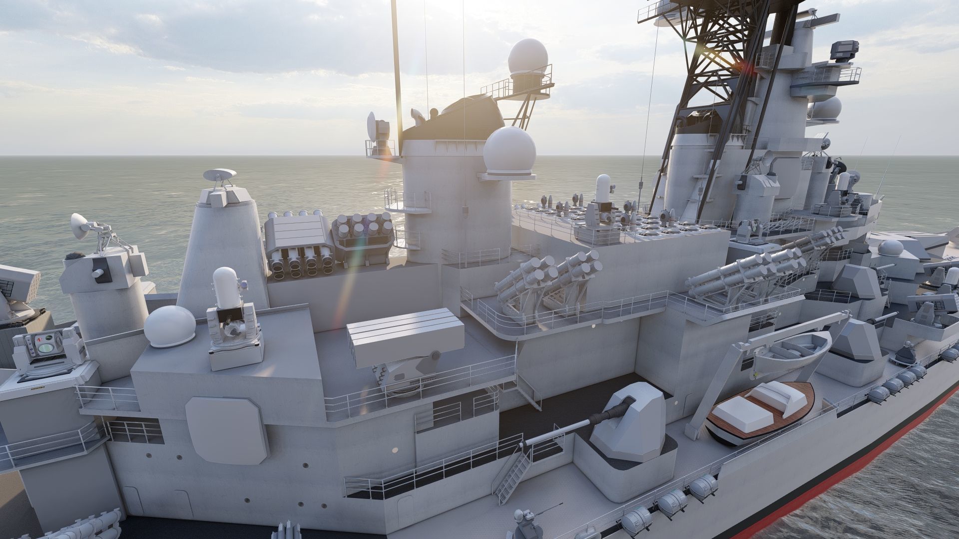 USS MISSOURI BB-63 3D model_8