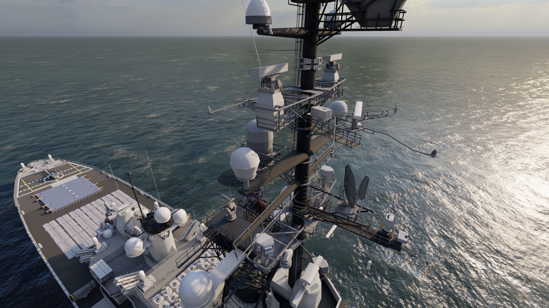 USS MISSOURI BB-63 3D model_15