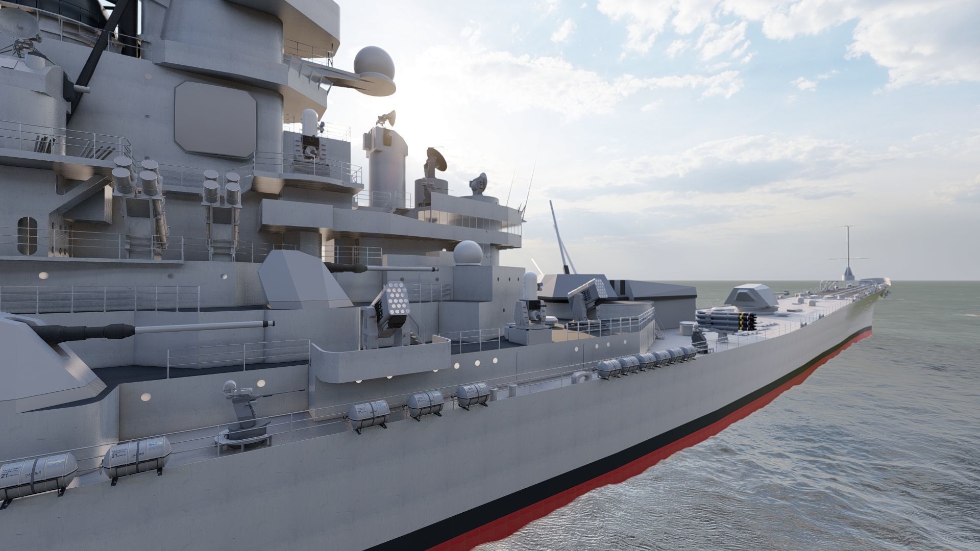 USS MISSOURI BB-63 3D model_10