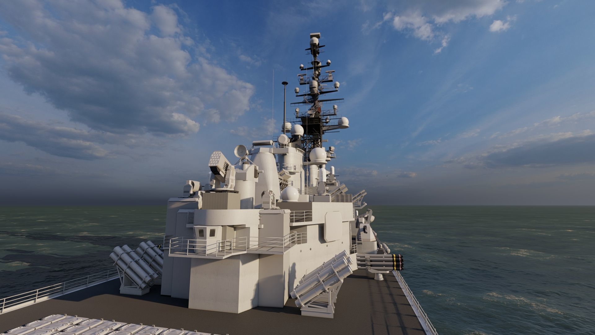 USS MISSOURI BB-63 3D model_22