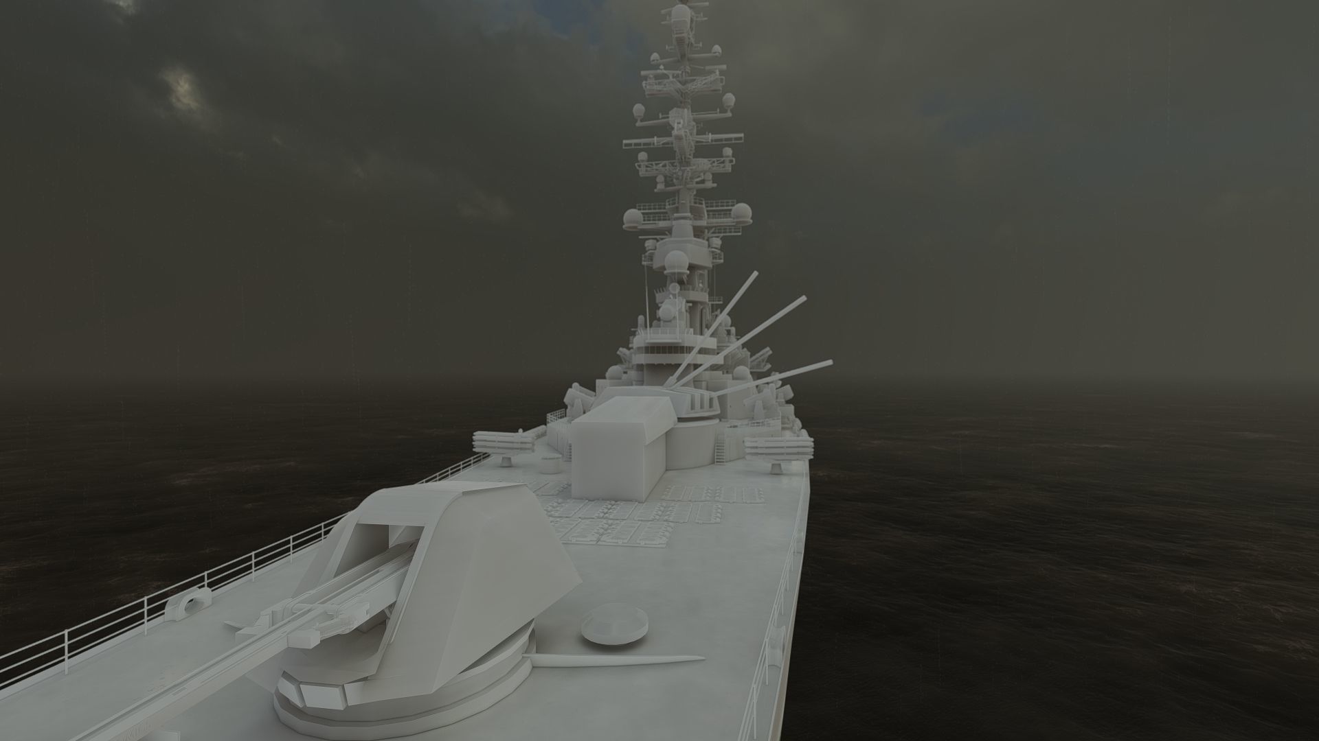 USS MISSOURI BB-63 3D model_32