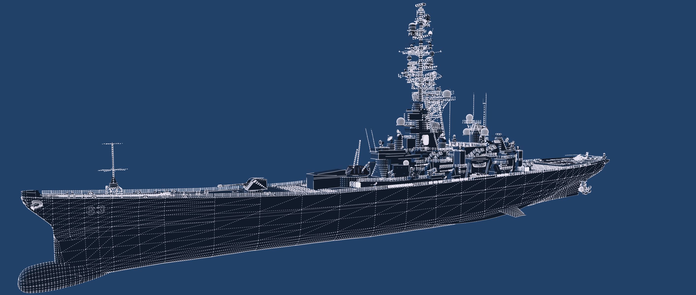 USS MISSOURI BB-63 3D model_33