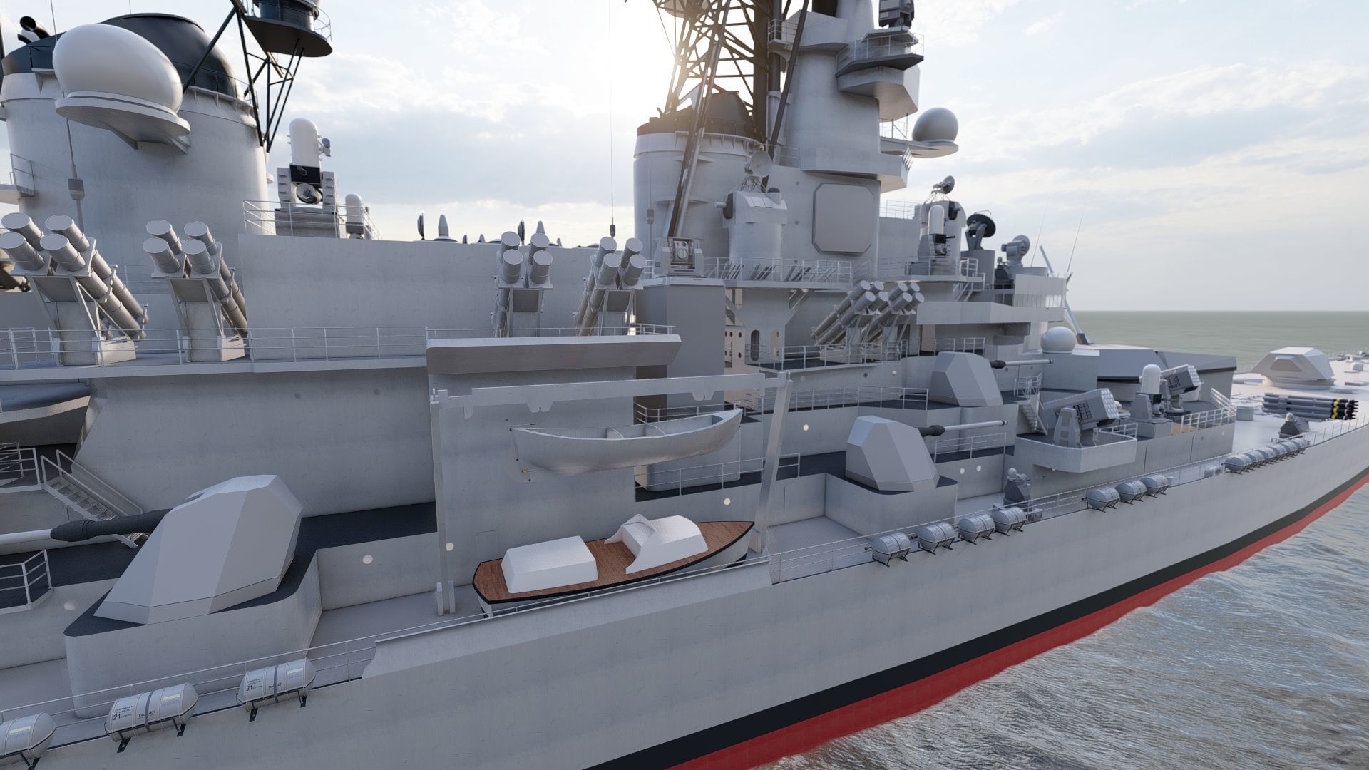 USS MISSOURI BB-63 3D model_9