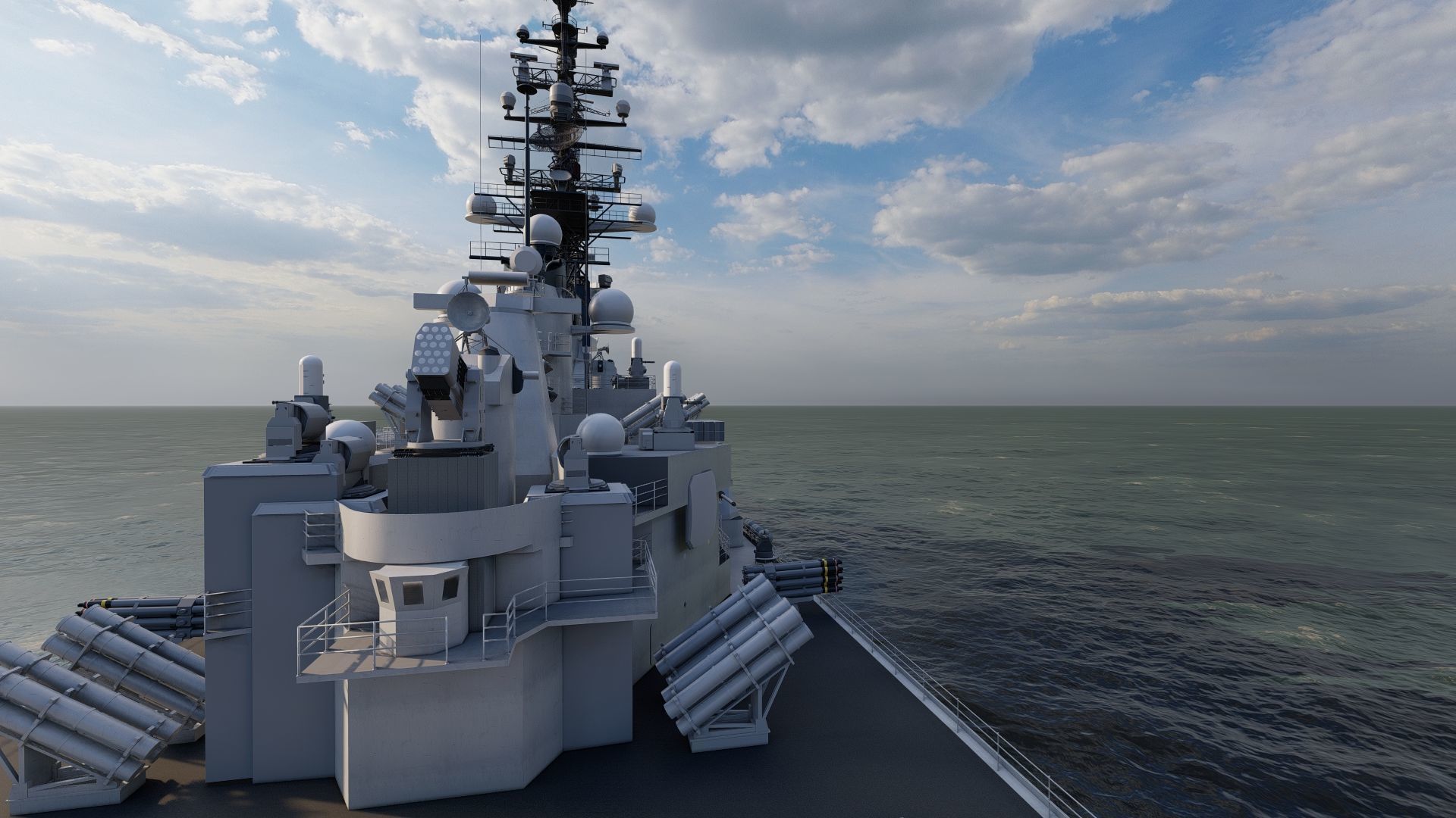USS MISSOURI BB-63 3D model_7